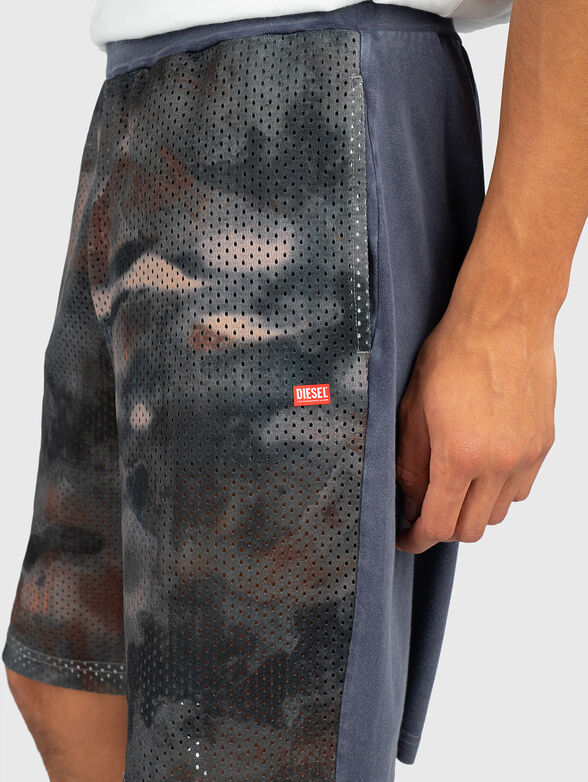Camouflage mesh sports shorts - 3