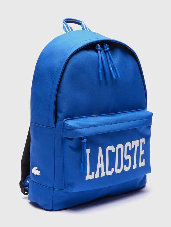 Blue backpack with contrasting logo - 4