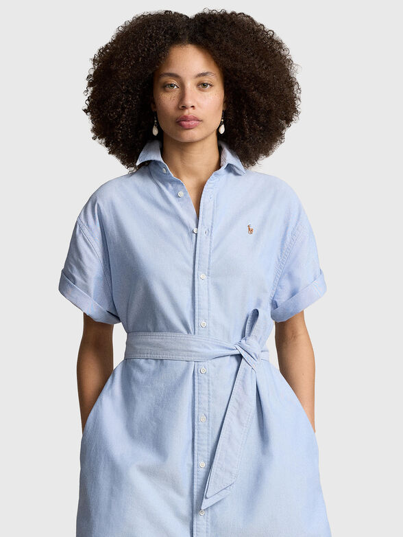 Short sleeve Oxford dress - 3