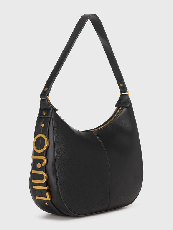 Hobo bag with logo accent - 2