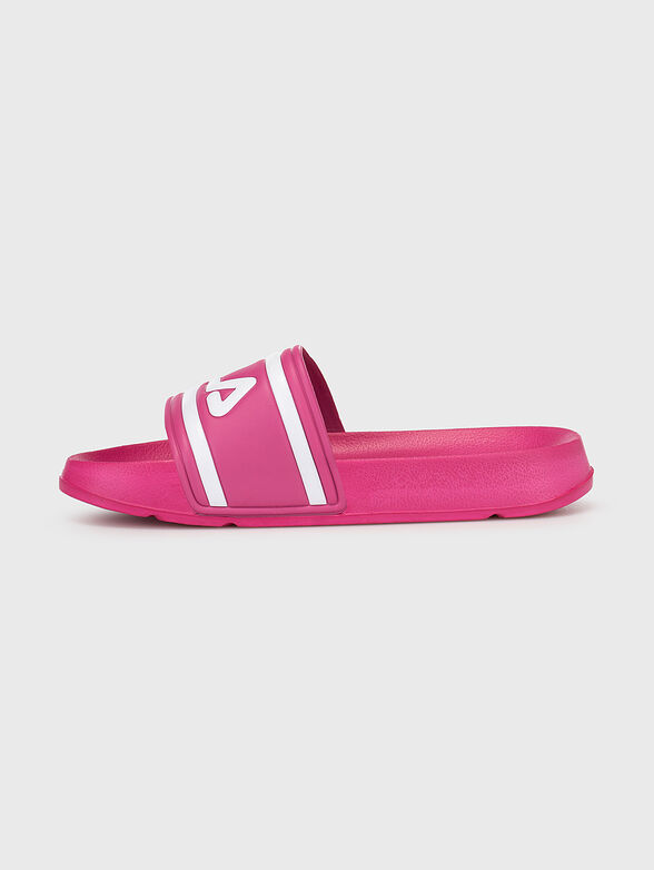 MORRO BAY Black slippers with logo - 4