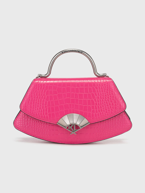 Leather bag with croc texture - 1