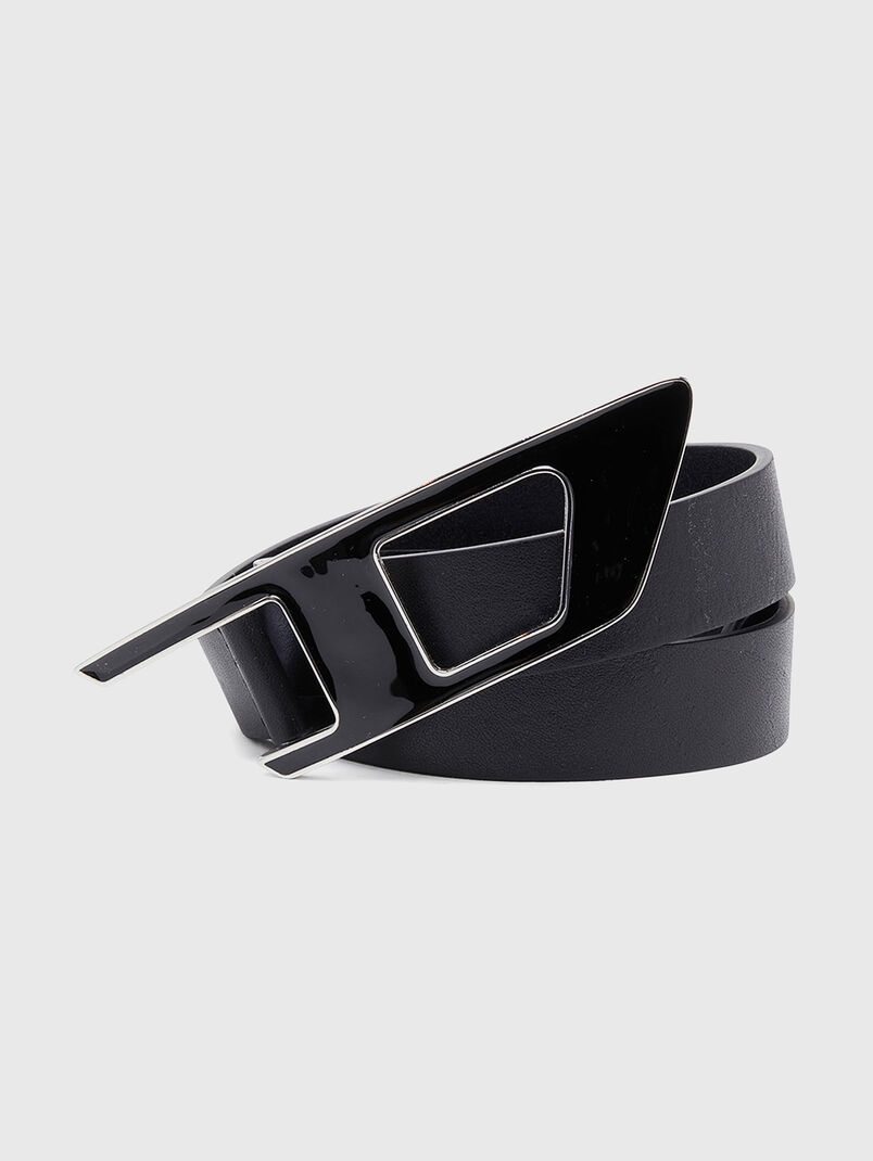B-DLOGO II black leather belt - 3