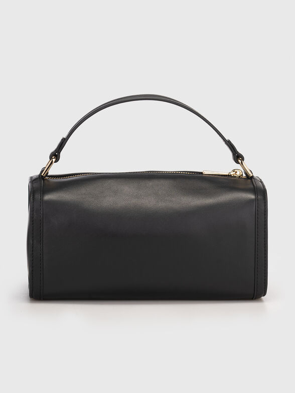 Leather crossbody bag in black - 3