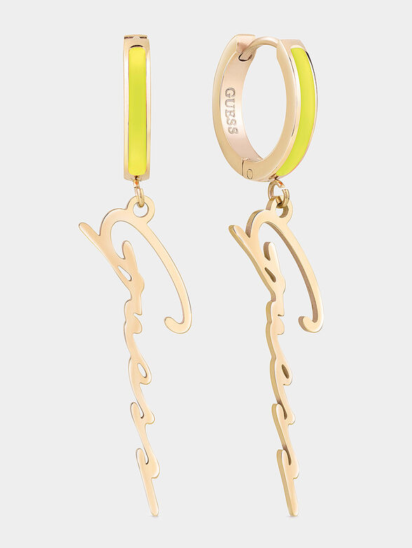 BEACH PARTY yellow earrings - 1