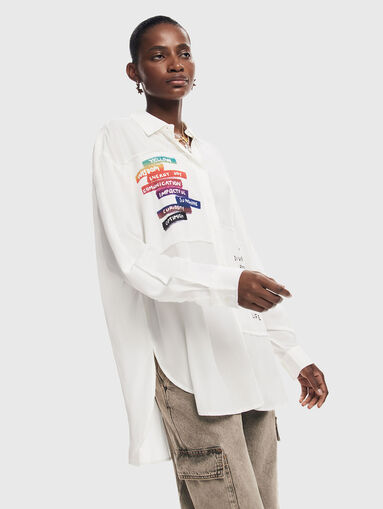 KOBE shirt with patchwork - 4