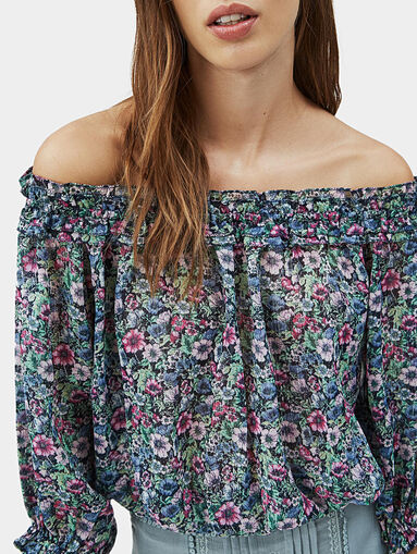 HEDY blouse with floral print - 4