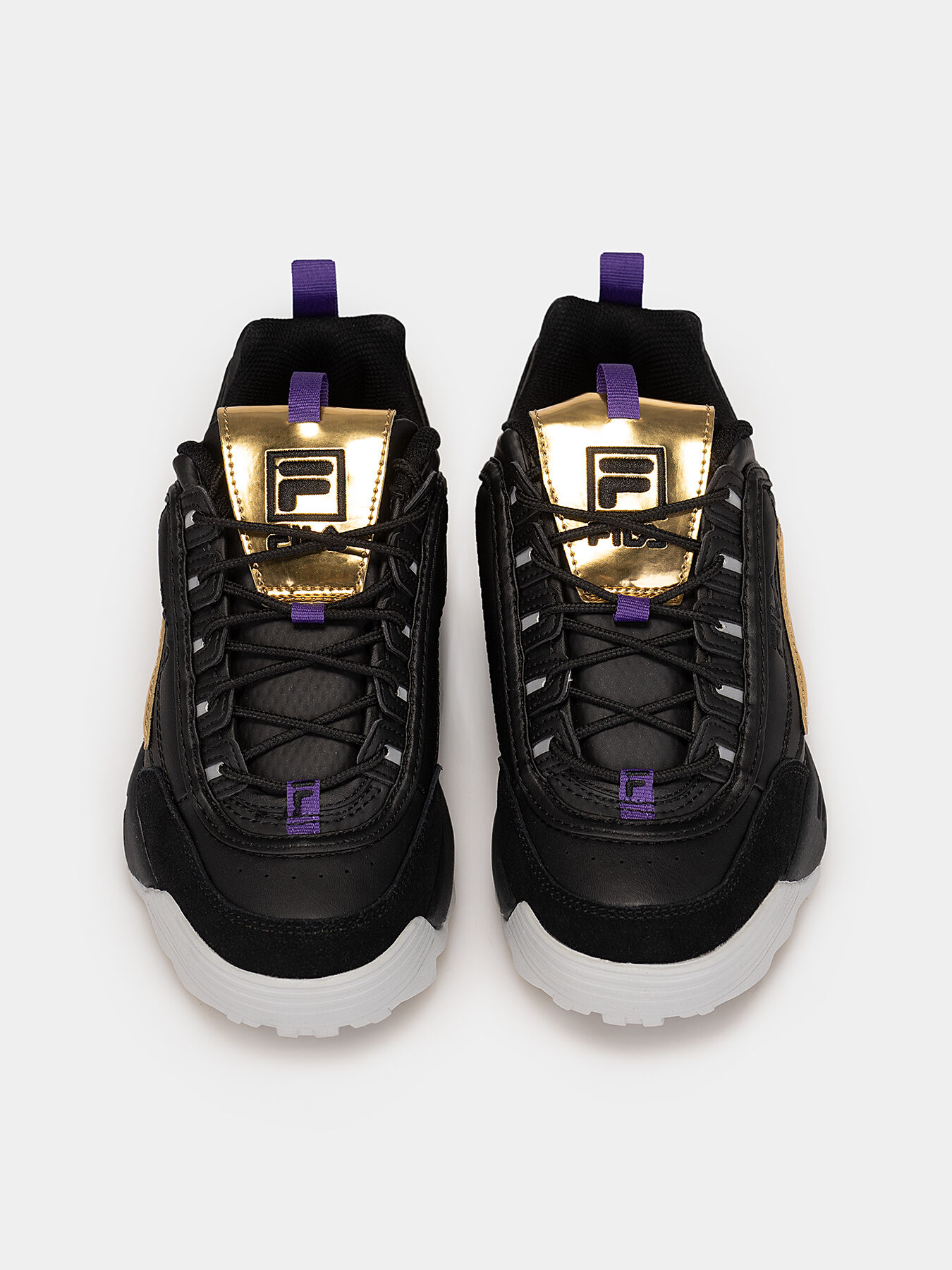 DISRUPTOR M sneakers with gold accents brand FILA