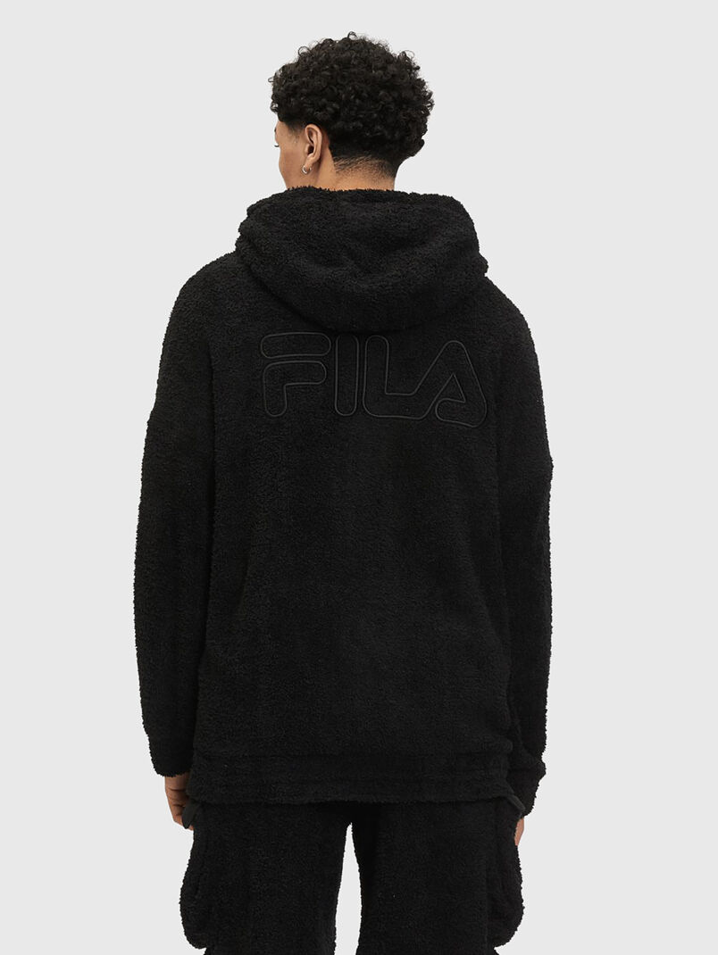Oversized sweatshirt with zip and hood - 3