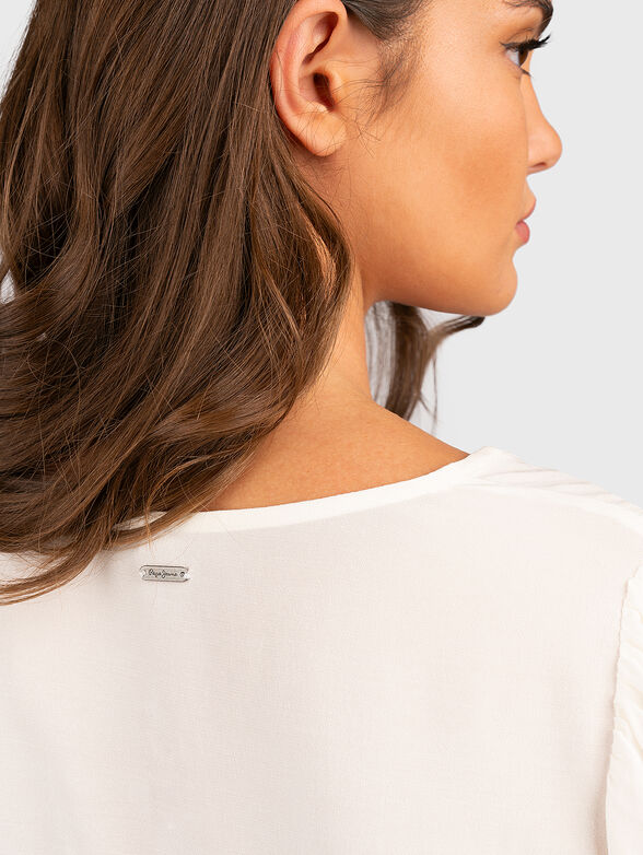 ALUNA cropped viscose blouse - 4