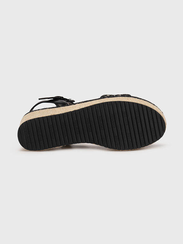 WITNEY JACQUARD platform sandals - 5