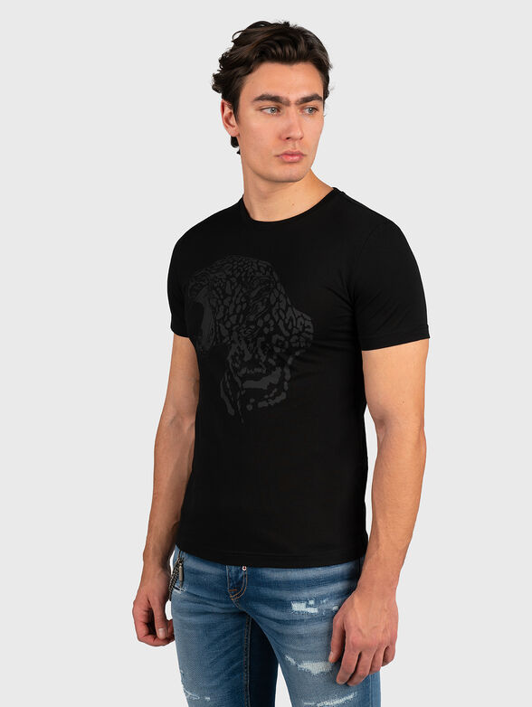 Black T-shirt with print - 1