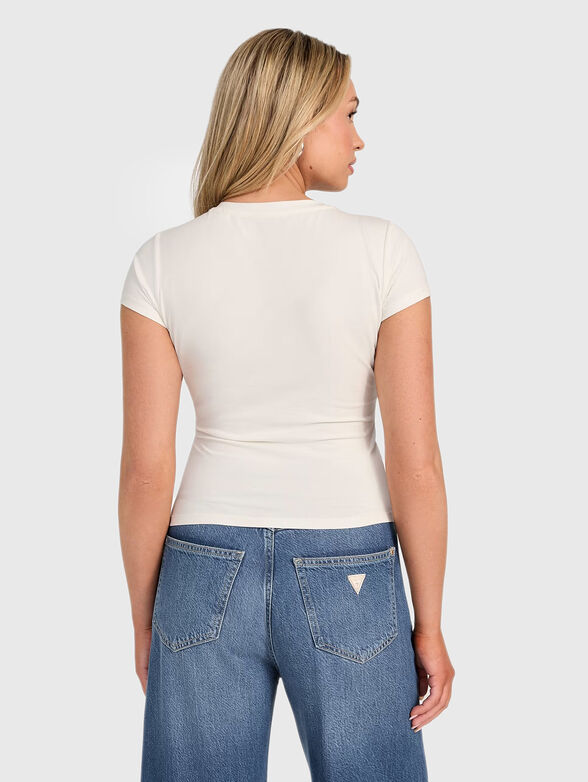 T-shirt with logo and rhinestones  - 3