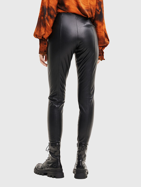 Black eco leather trousers - 2
