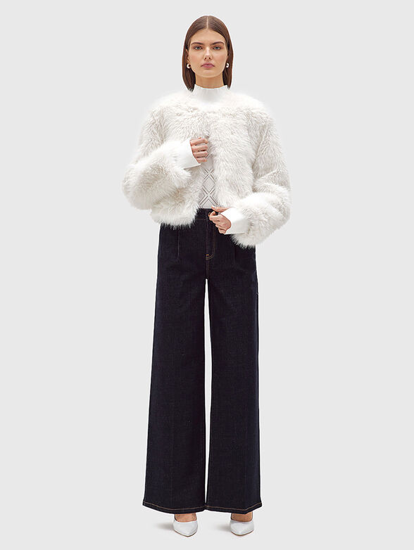 Short faux fur jacket - 2