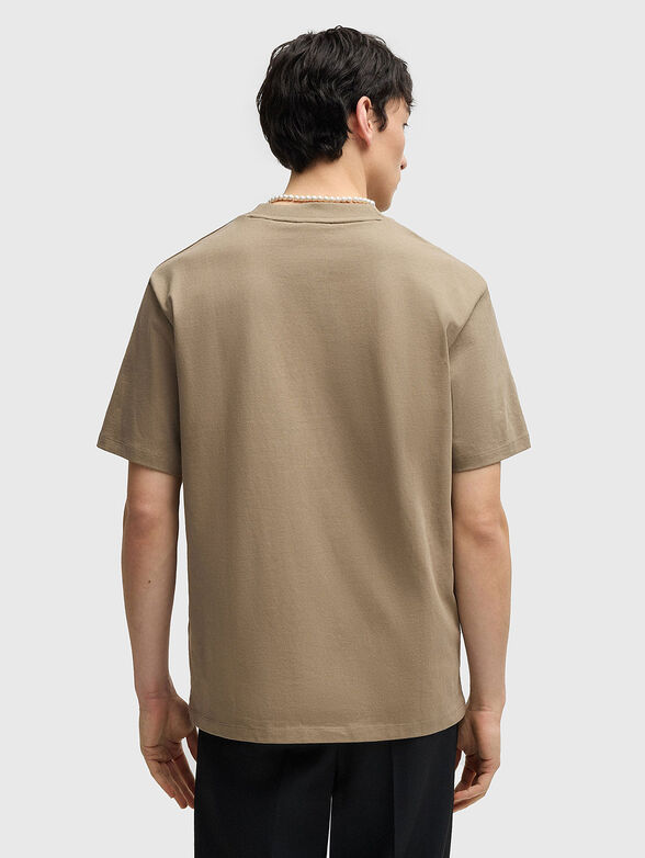 Oversized T-shirt with oval neckline - 3