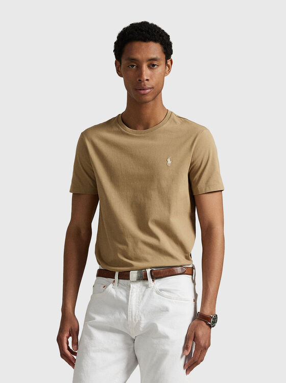 Slim fit T-shirt with oval neckline - 1