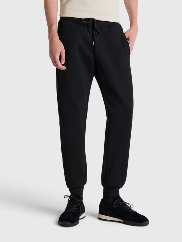Black regular fit trousers - 1