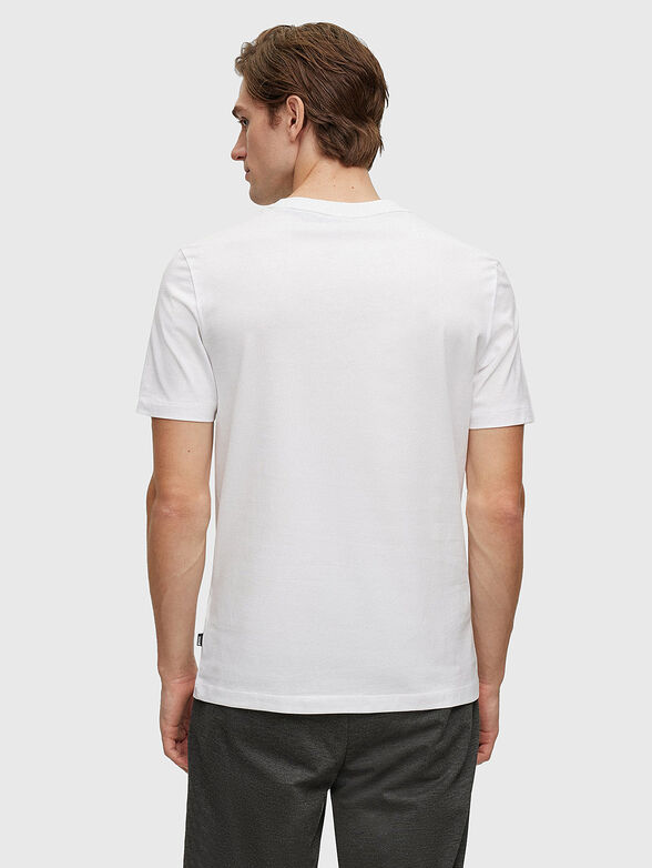 Cotton T-shirt TIBURT with contrast logo print - 3