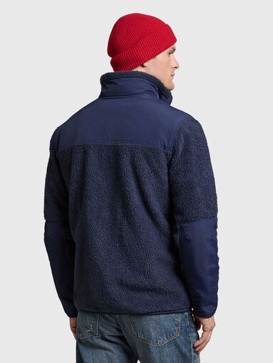 Dark blue jacket with zip - 3
