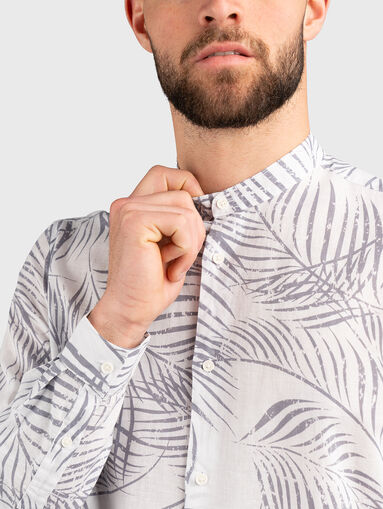 Shirt with mandarin collar - 5