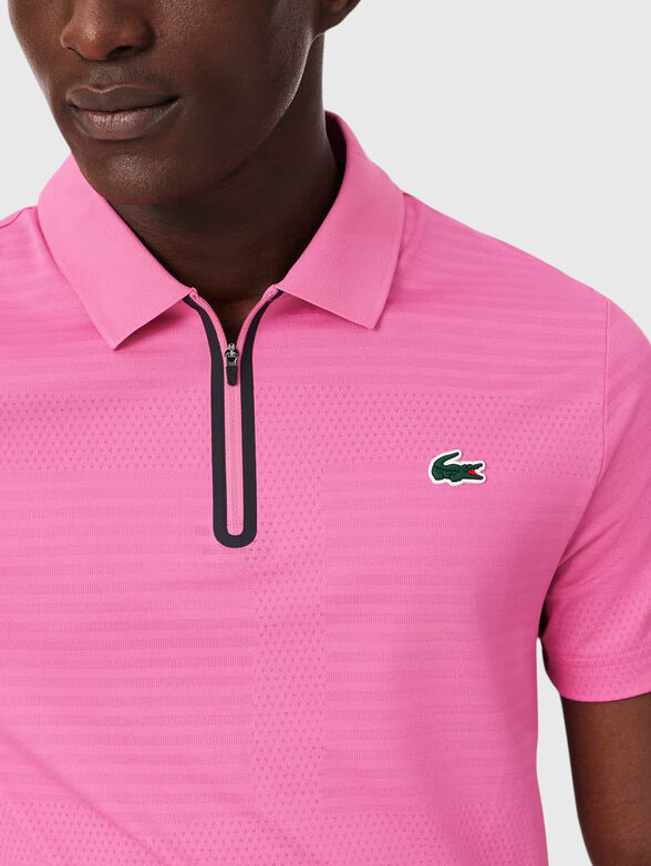 Pink polo shirt - 4