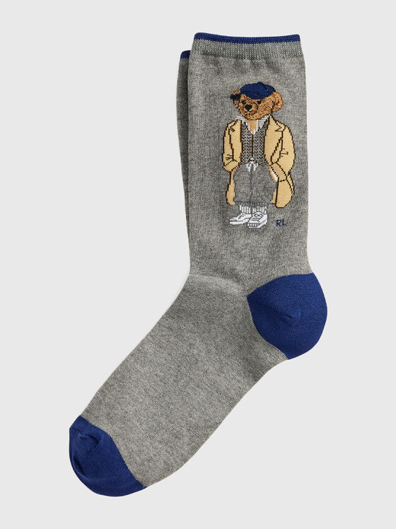 Чорапи от памучен блен Polo Bear - 1