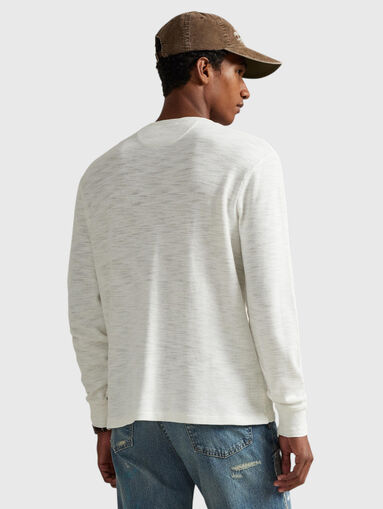 Cotton blouse with long sleeve - 3