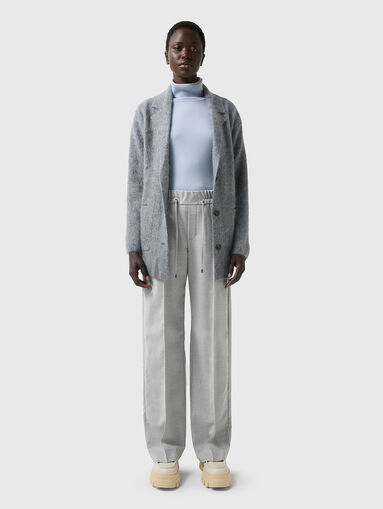 ELLA wool trousers with wide legs - 5