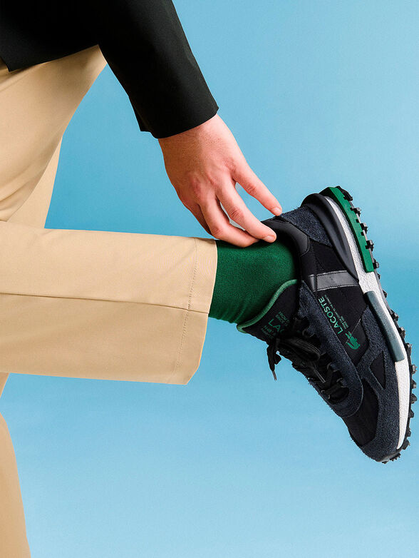 Suede and textile sneakers - 2