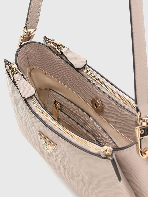 Small beige NOELLE II bag - 4