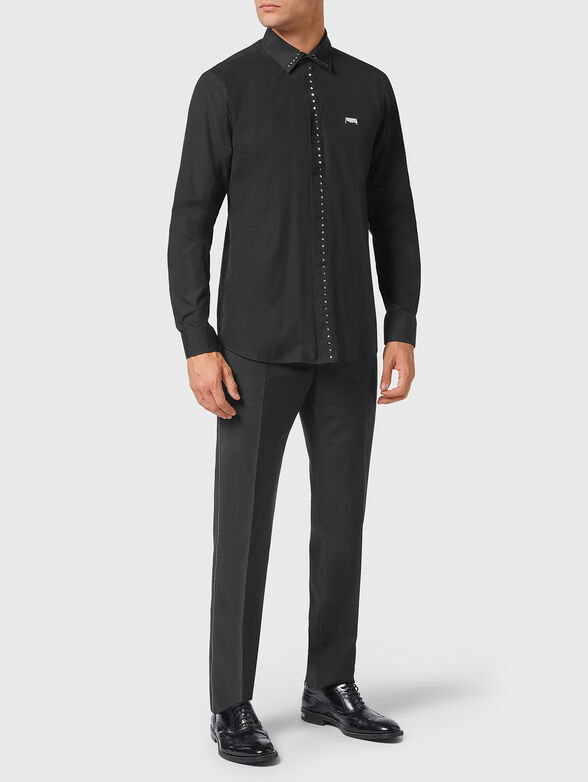 SUGAR DADDY black shirt with eyelets - 2