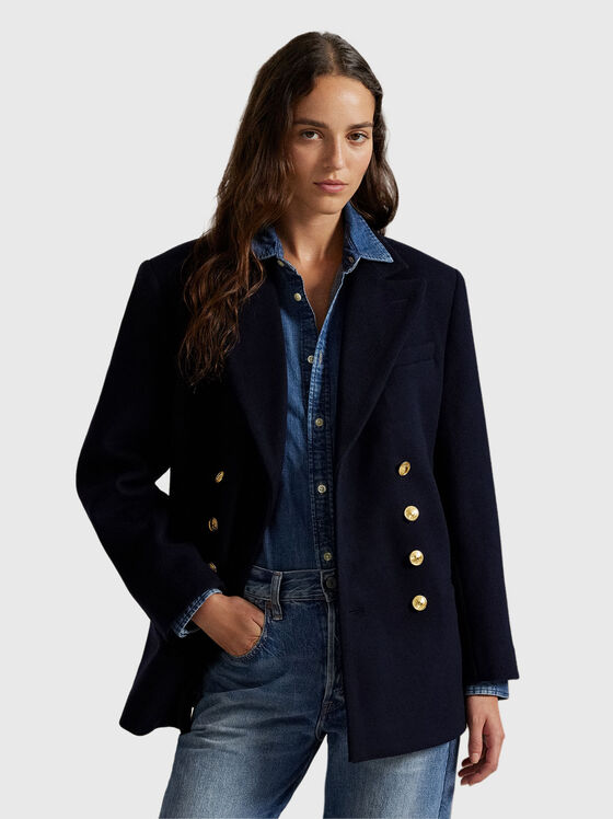 Вълнено сако с двуредно закопчаване - 1