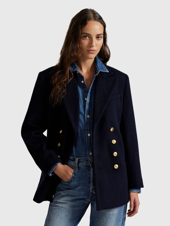 Double breasted wool blazer - 1