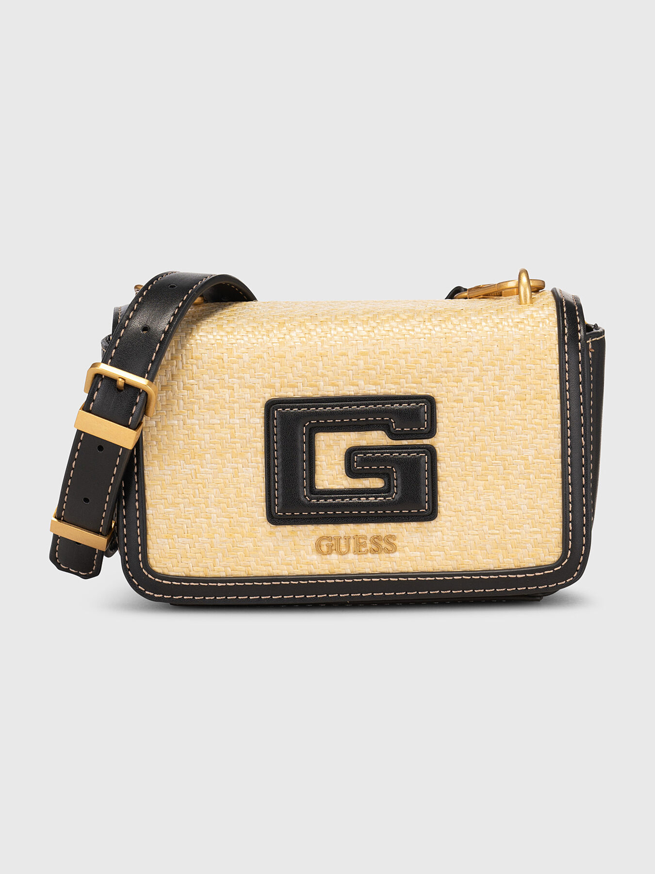 Small crossbody bag with logo accent brand GUESS Globalbrandsstore en