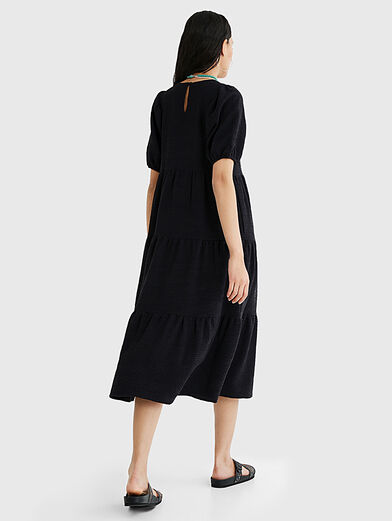 Black dress with short sleeves - 4