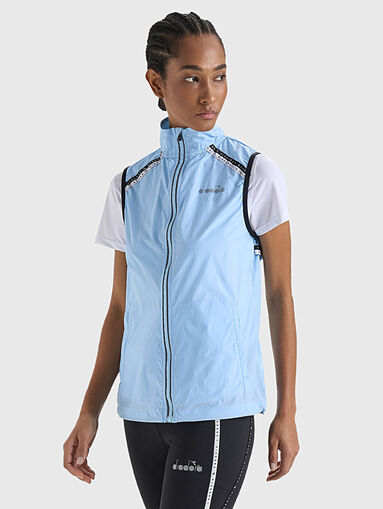 Black sports vest with logo detail - 3