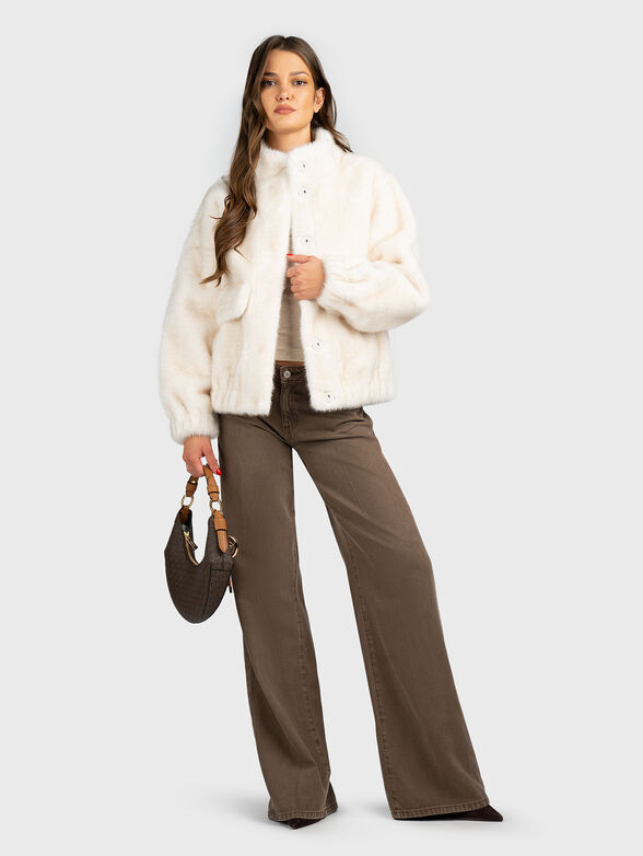 Soft textured jacket with pockets - 2