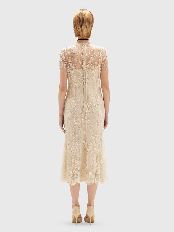 Midi dress with short sleeves made of lace - 2