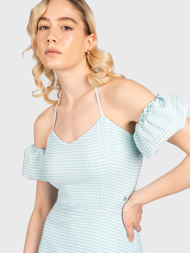 MALIKA dress with puff sleeve - 3