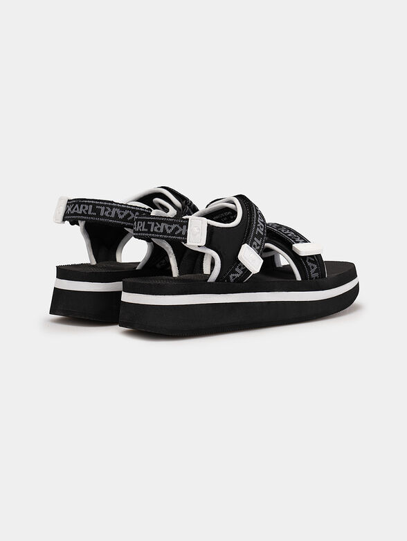 VELOCITA WEDGE KC sandals with logo lettering - 3