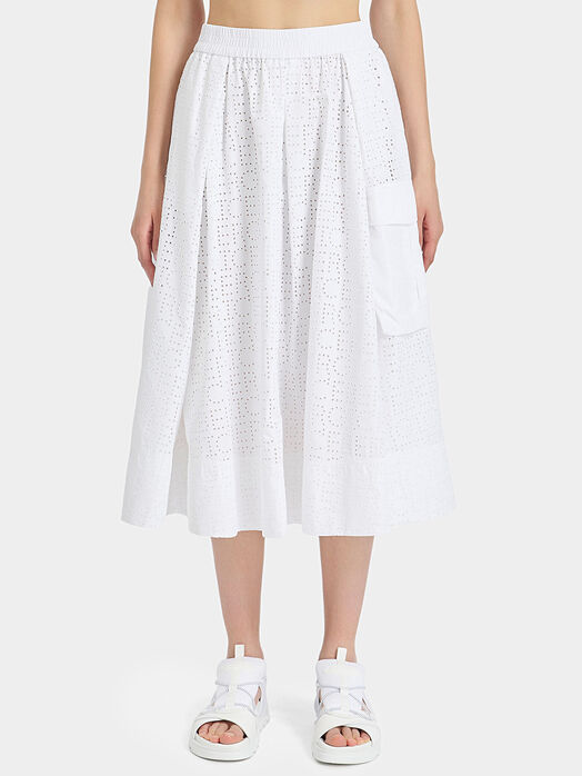 Skirt with Sangallo logo effect