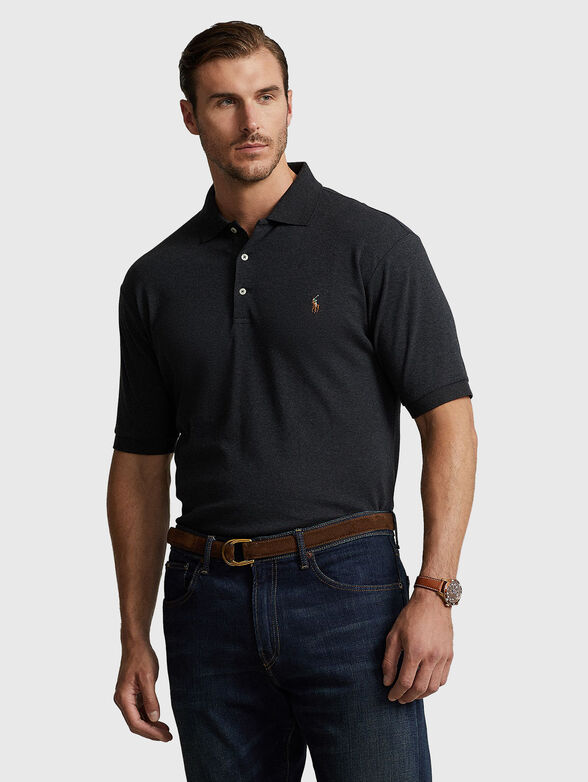 Polo shirt with embroidered logo - 1