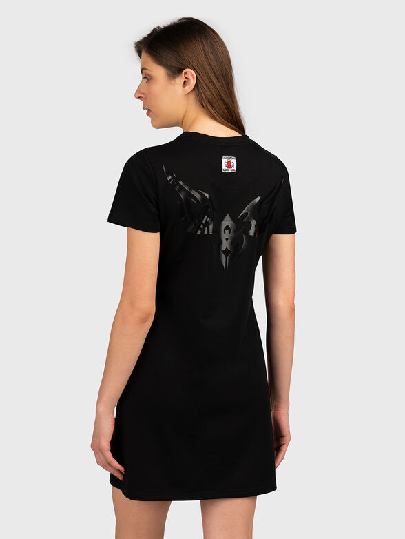 GMDL 020 dress with contrasting print - 2