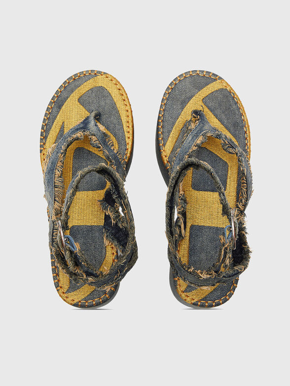 Platform sandals with a bleached effect  - 6