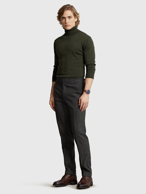 High-neck wool sweater - 1