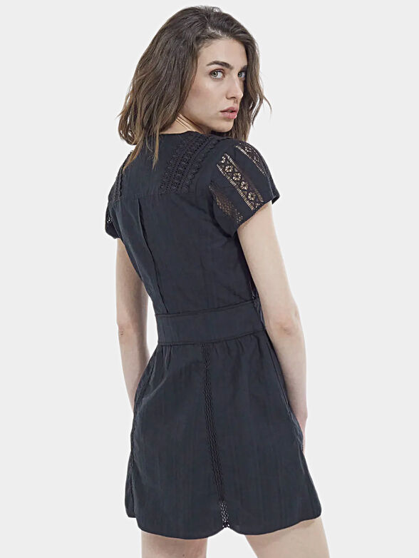 Short dress in black color - 1