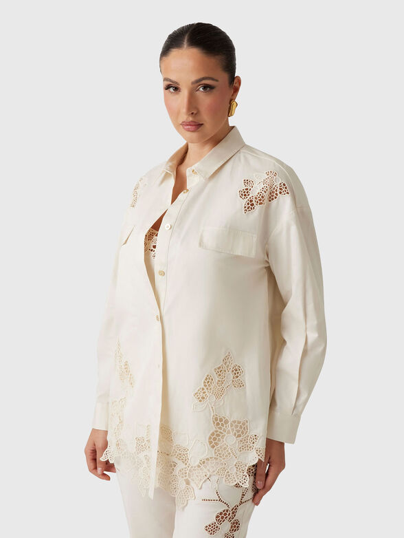 BROOKE shirt with accent embroidery - 1