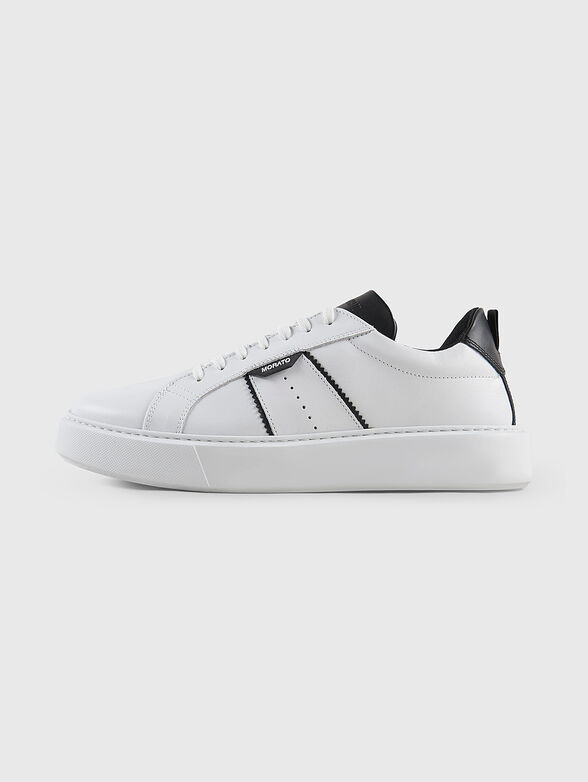 BYRON GYLL leather sports shoes with clontrast details - 1