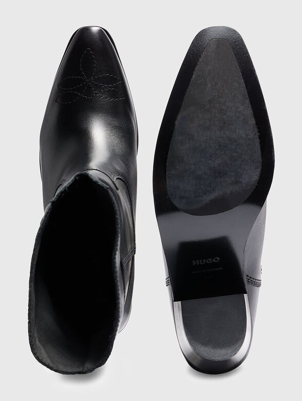 MILEY black heeled boots - 6